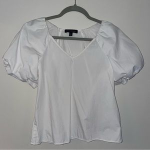 BR white blouse